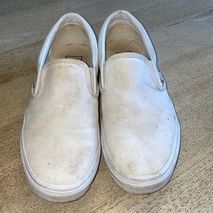 VANS white *used* size 8.5 woman’s